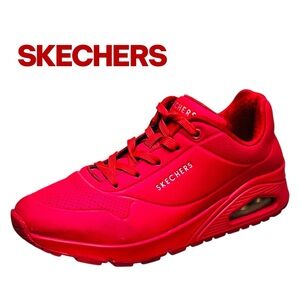 Skechers Street Uno Sneakers Women's Sz 8 Red Athletic Running Shoes